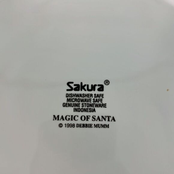 Set C- “Magic of Santa” Set 2-Christmas Dinner Plates By Sakura by Debbie  Mumm - Picture 4 of 4